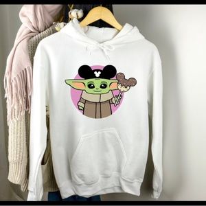 Cute Star Wars Baby Yoda Grogu Disney Hoodie / Sweatshirt | Sizes S-XL